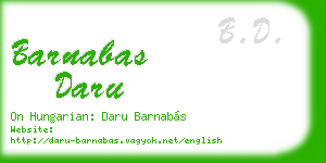 barnabas daru business card